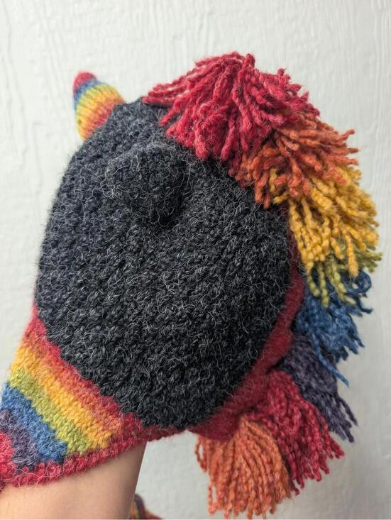 Peruvian Trading Company Knit Rainbow Unicorn Soft Warm Winter Hat Cap Peru main image 7